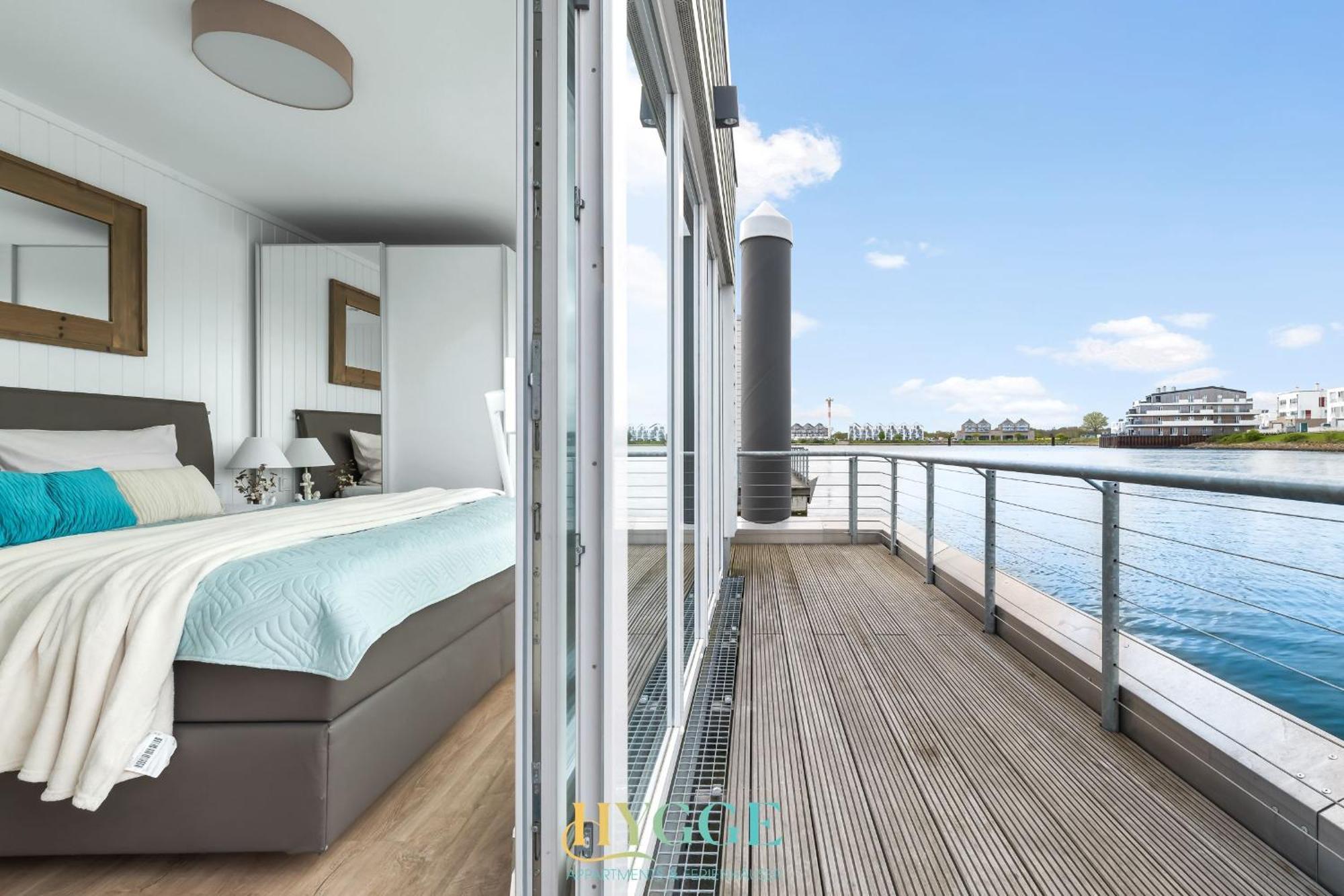Schwimmendes Haus - An Bord Zwei Olpenitz Exterior foto